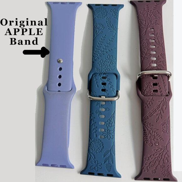 12 Watch Bands For Apple Watches 40MM Rubber, Metal, Leather, Stretchy M-L - Picture 4 of 11